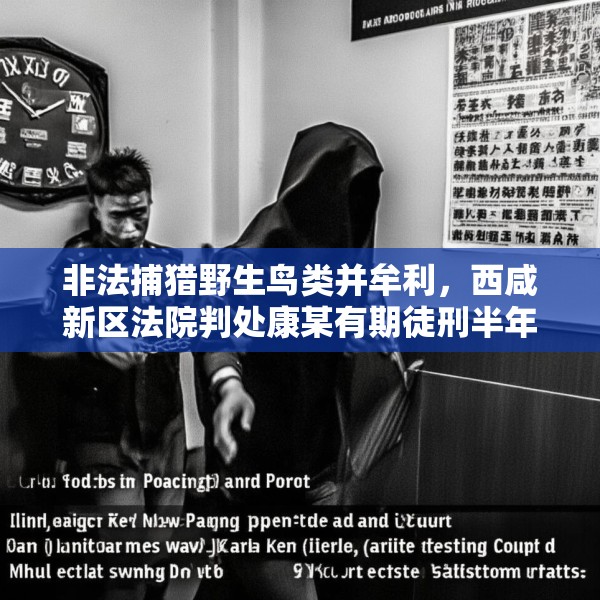 非法捕猎野生鸟类并牟利，西咸新区法院判处康某有期徒刑半年