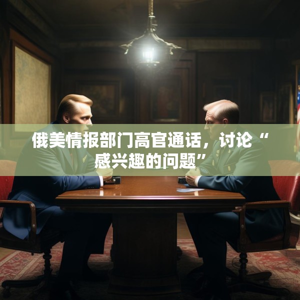 俄美情报部门高官通话，讨论“感兴趣的问题”