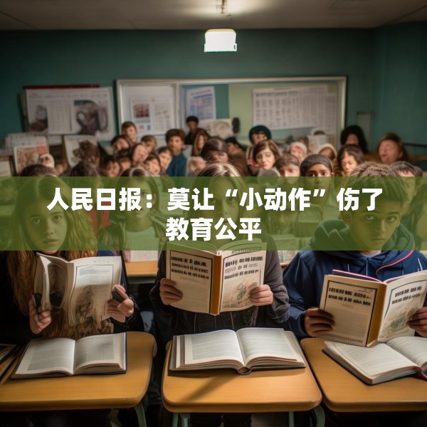人民日报：莫让“小动作”伤了教育公平