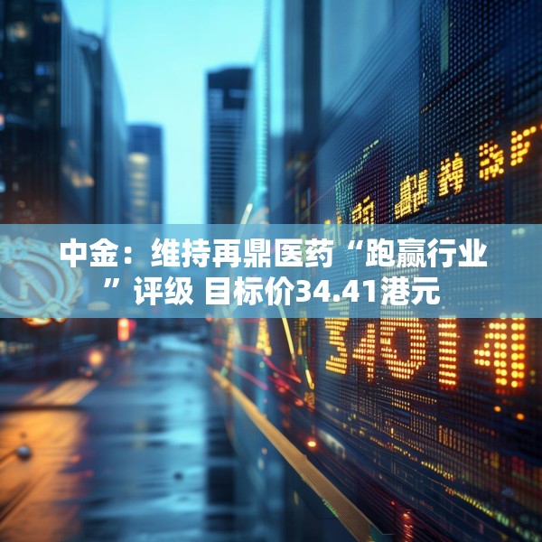 中金：维持再鼎医药“跑赢行业”评级 目标价34.41港元