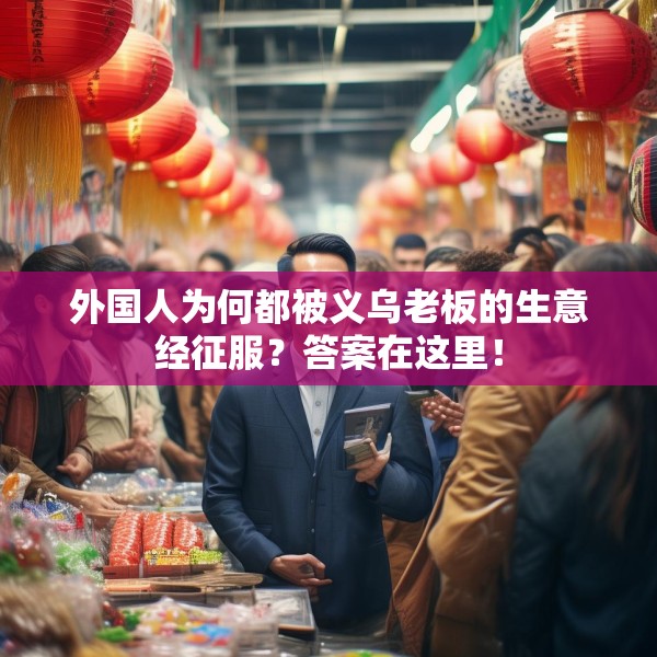 外国人为何都被义乌老板的生意经征服？答案在这里！