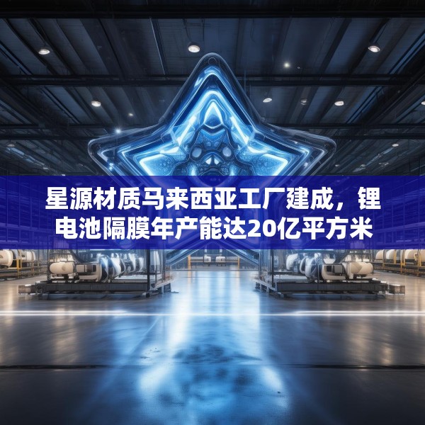 星源材质马来西亚工厂建成，锂电池隔膜年产能达20亿平方米