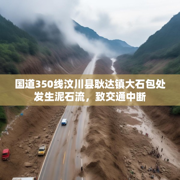 国道350线汶川县耿达镇大石包处发生泥石流，致交通中断