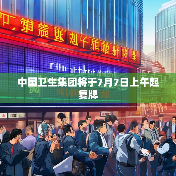 中国卫生集团将于7月7日上午起复牌