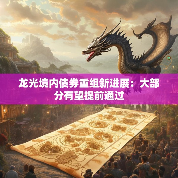 龙光境内债券重组新进展：大部分有望提前通过