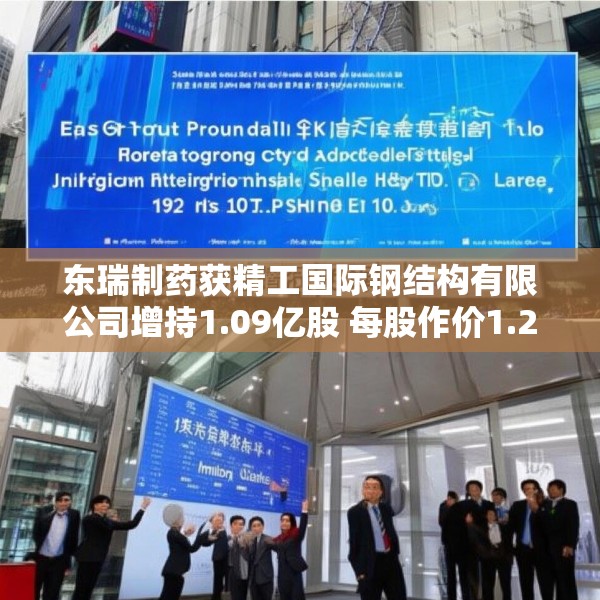 东瑞制药获精工国际钢结构有限公司增持1.09亿股 每股作价1.2港元