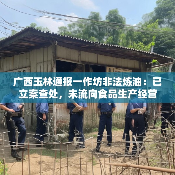广西玉林通报一作坊非法炼油：已立案查处，未流向食品生产经营领域