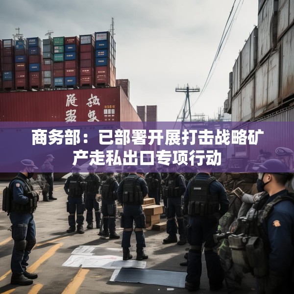 商务部：已部署开展打击战略矿产走私出口专项行动