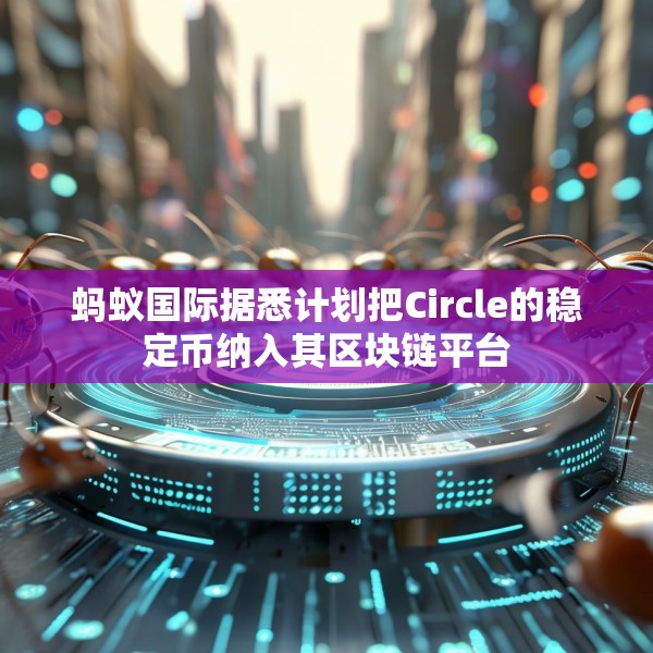 蚂蚁国际据悉计划把Circle的稳定币纳入其区块链平台