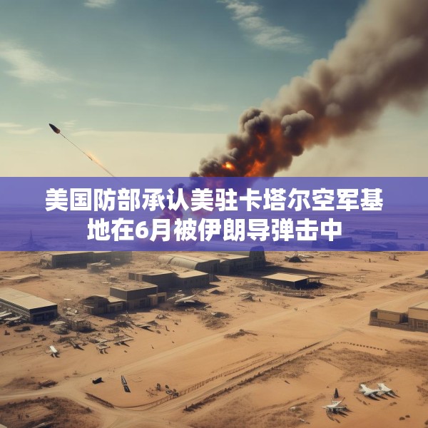 美国防部承认美驻卡塔尔空军基地在6月被伊朗导弹击中
