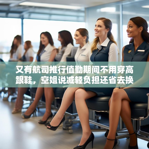 又有航司推行值勤期间不用穿高跟鞋，空姐说减轻负担还省去换鞋的麻烦