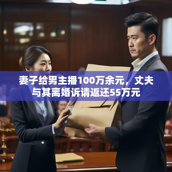 妻子给男主播100万余元，丈夫与其离婚诉请返还55万元