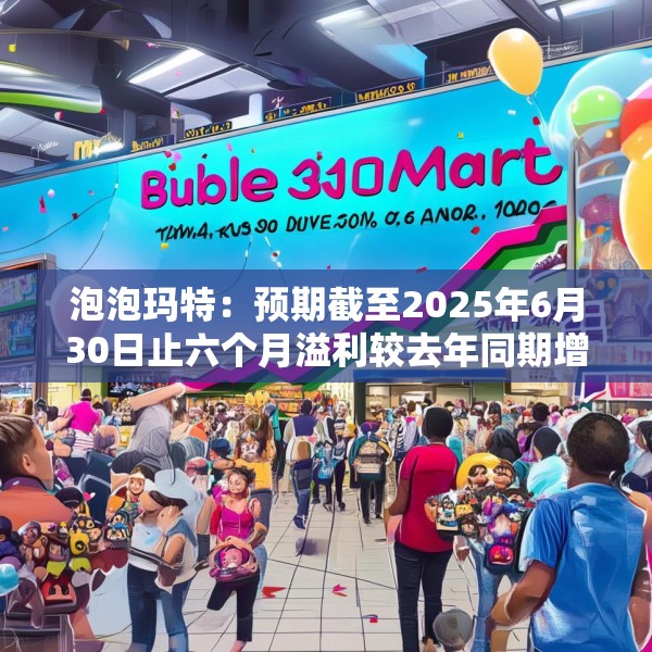 泡泡玛特：预期截至2025年6月30日止六个月溢利较去年同期增长不低于350%