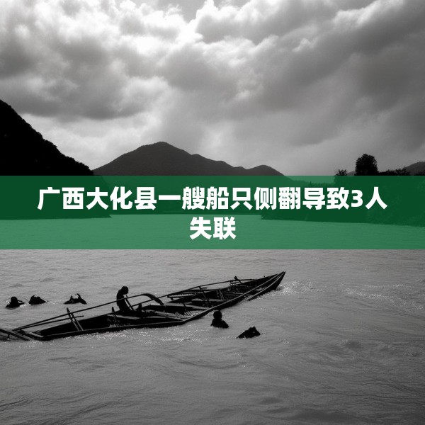广西大化县一艘船只侧翻导致3人失联