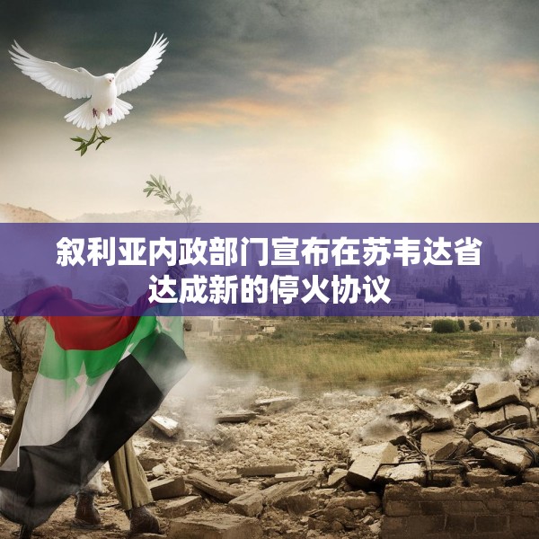 叙利亚内政部门宣布在苏韦达省达成新的停火协议