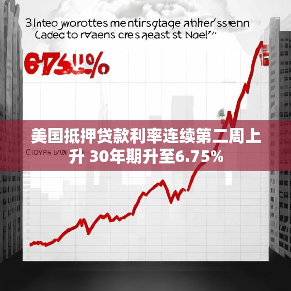 美国抵押贷款利率连续第二周上升 30年期升至6.75%