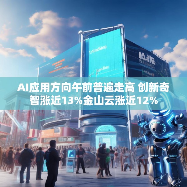AI应用方向午前普遍走高 创新奇智涨近13%金山云涨近12%