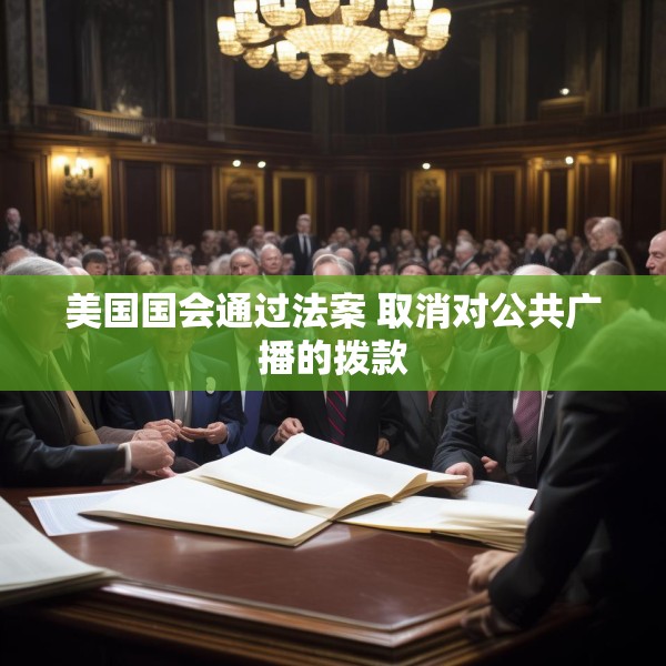 美国国会通过法案 取消对公共广播的拨款