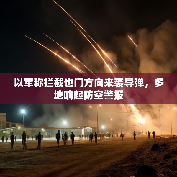 以军称拦截也门方向来袭导弹，多地响起防空警报