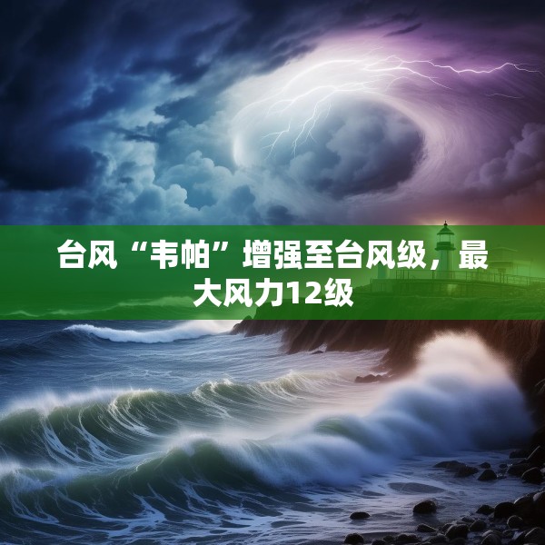 台风“韦帕”增强至台风级，最大风力12级