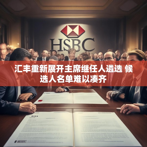 汇丰重新展开主席继任人遴选 候选人名单难以凑齐