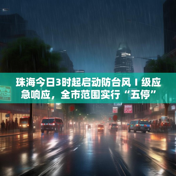 珠海今日3时起启动防台风Ⅰ级应急响应，全市范围实行“五停”