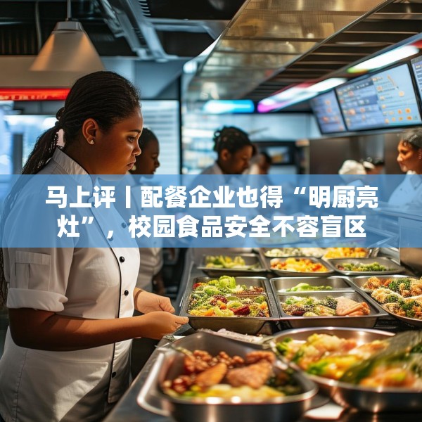 马上评丨配餐企业也得“明厨亮灶”，校园食品安全不容盲区