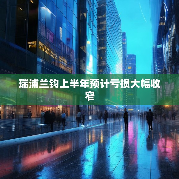 瑞浦兰钧上半年预计亏损大幅收窄