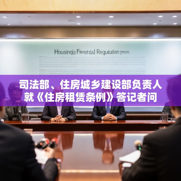 司法部、住房城乡建设部负责人就《住房租赁条例》答记者问