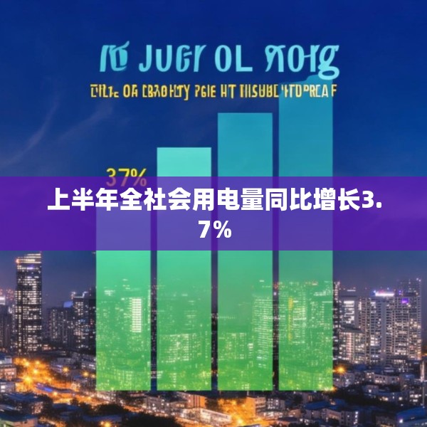 上半年全社会用电量同比增长3.7%